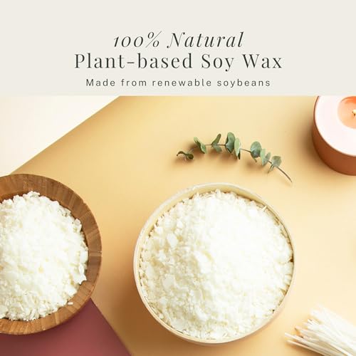 Close up of soy wax flakes for melting