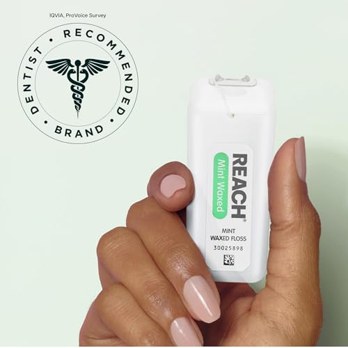 Close up of Reach dental floss