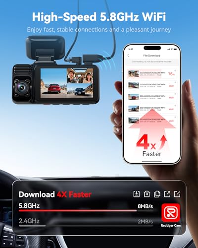 REDTIGER F17 4K dash cam mounting hardware