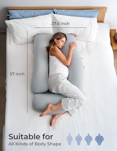 Momcozy body pillow fully expanded