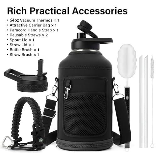 Side profile of DYSANKY water bottle with straw lid