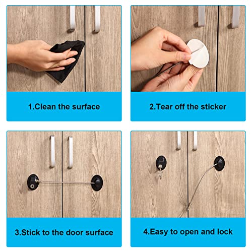 Hotop cabinet lock installed on a freezer