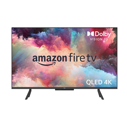 Front view of the 50-inch Fire TV Omni QLED display