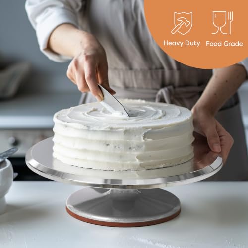 Close up of the Kootek rotating mechanism for cake decorating