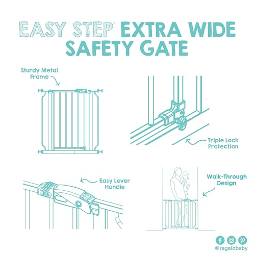 Regalo baby gate packaging and accessories