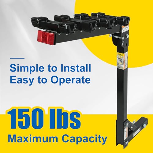 Adjustable cradles on MaxxHaul bike rack