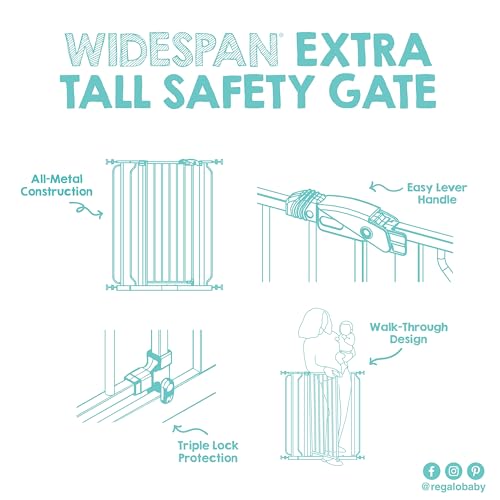 Regalo safety gate secured in doorway