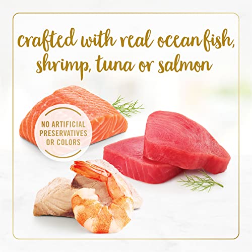 Fancy Feast seafood variety pack display
