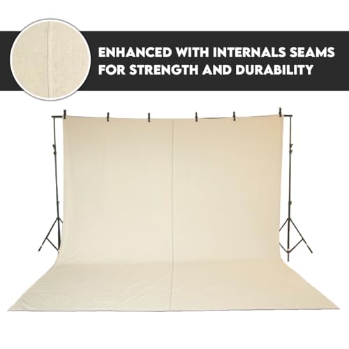 Double stitched edge detail of Corporate Hills drop cloth