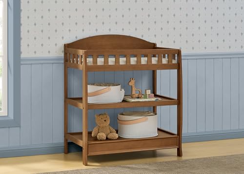 Chestnut changing table front view