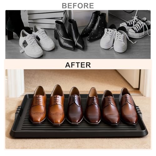 Heavy-duty rubber shoe organizer