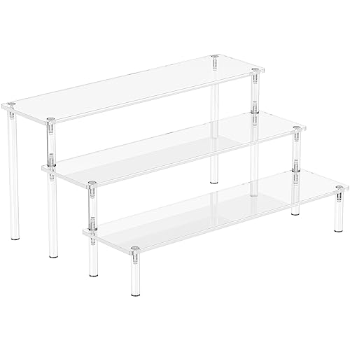 Aredpoook 3 tier clear acrylic riser stand