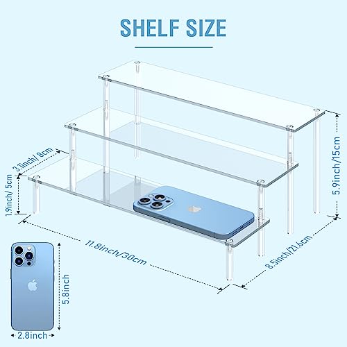 Front view of Aredpoook acrylic perfume organizer