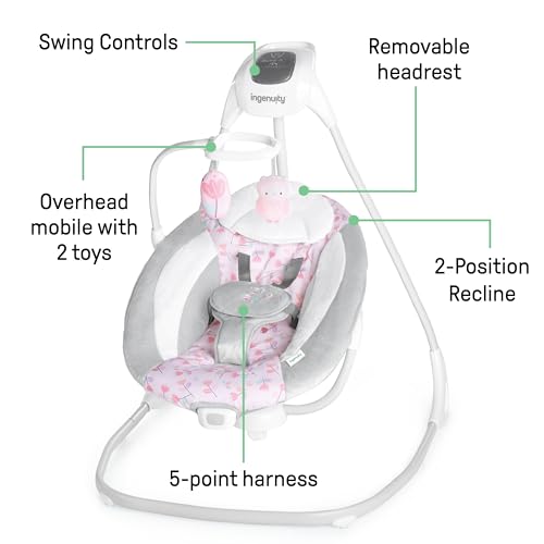 Ingenuity SimpleComfort swing folded for storage