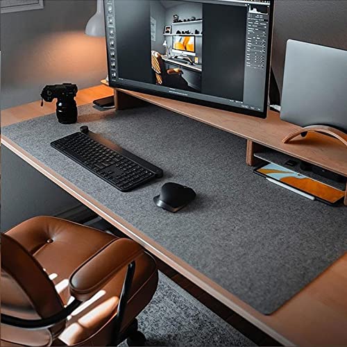 Desk mat protecting office desktop