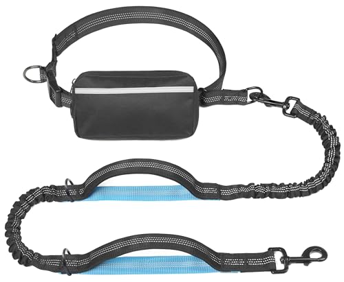 iYoShop hands free dog leash in black