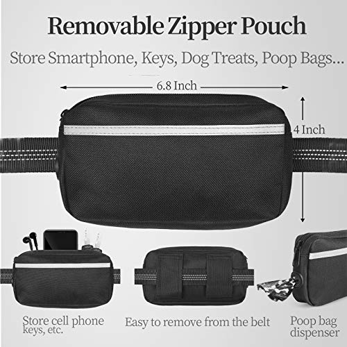 Removable zipper pouch feature on iYoShop leash