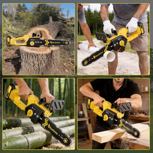 Complete set contents for the hiyuehome 12 inch battery chainsaw