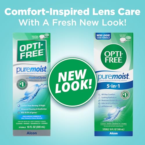 Opti-Free Puremoist solution bottle label