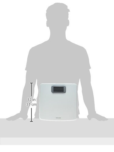 Taylor bathroom scale with silver bezel accents