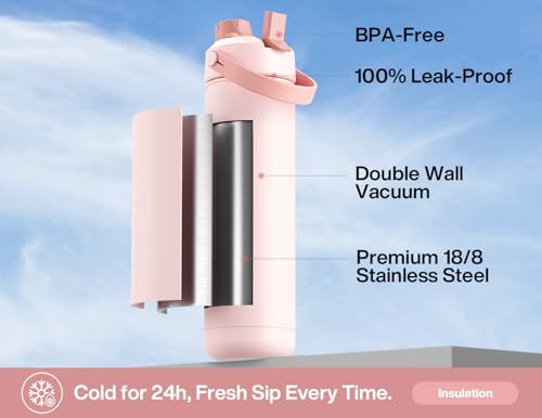 Cotton Candy 26 oz stainless steel water bottle