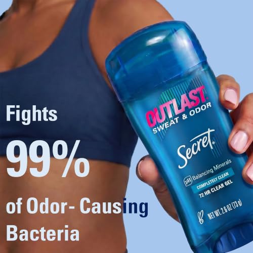 Secret Outlast branding and scent label