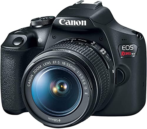 Canon 18-55mm lens attached to camera