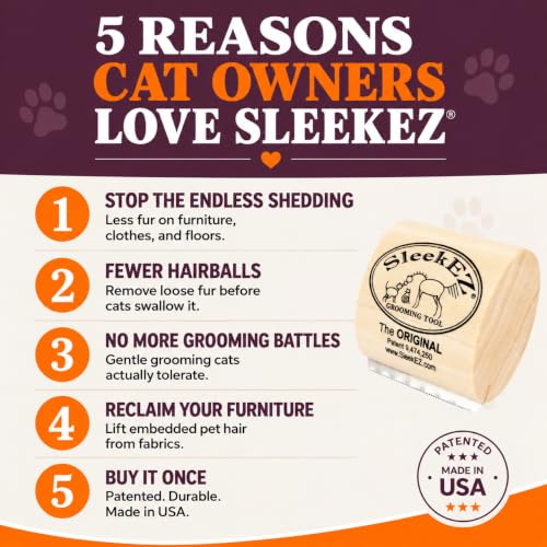 Patented edge of the SleekEZ grooming tool