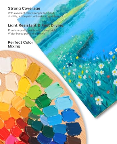 Bottles of Verdeart acrylic paint in 2 oz size