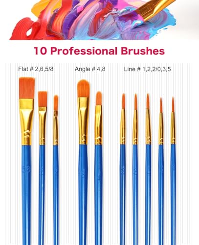 Verdeart acrylic paint set for arts and crafts