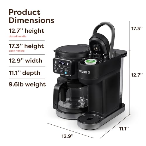 Keurig K-Duo pod brewing side