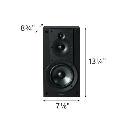 Close up of Sony SS-CS5M2 3-way speaker drivers