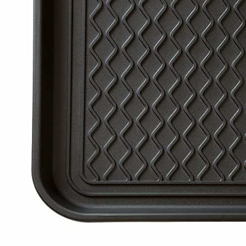 Stalwart boot tray on a porch