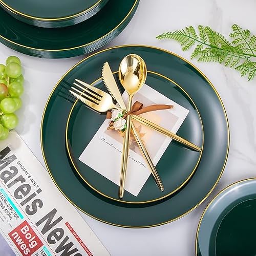IO150GRE plate set for weddings and parties