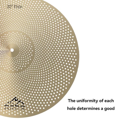 Full range of EASTROCK low volume drum cymbals