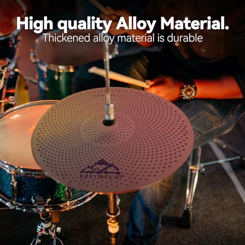 Complete set of golden cymbals with felts