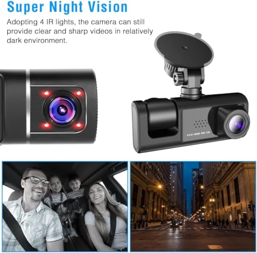 Night vision dash cam demonstration