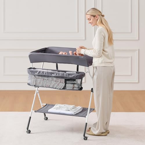 Portable changing station side profile