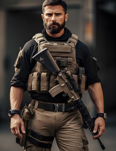 Side profile of the tactical rigger belt