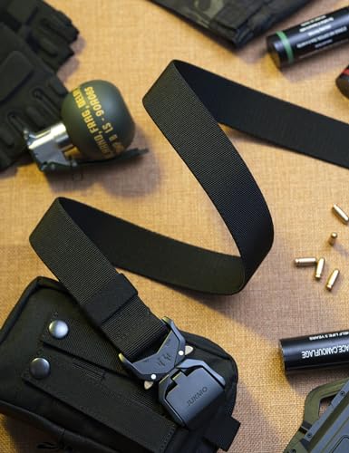 Tactical belt texture and stitching detail
