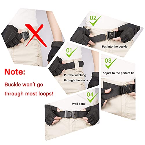 Full length view of Medium black work belt