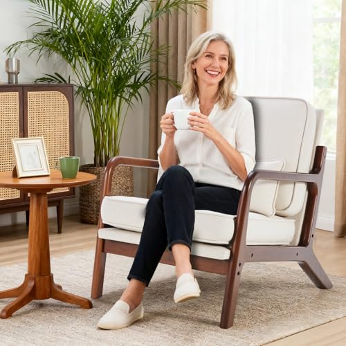 DUMOS chair in a cozy living room setting