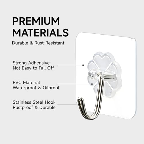 Hooks holding kitchen utensils
