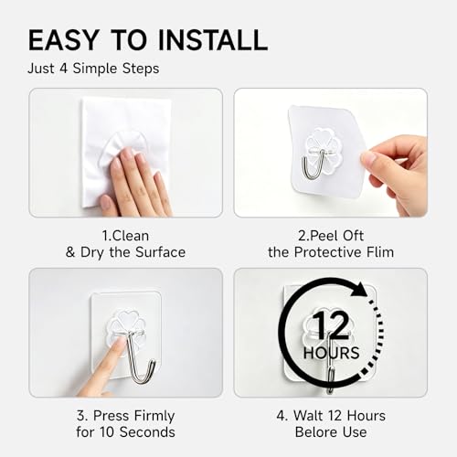 Heavy duty adhesive hook profile