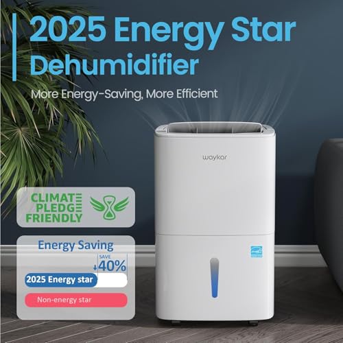 Waykar dehumidifier side profile with drain hose