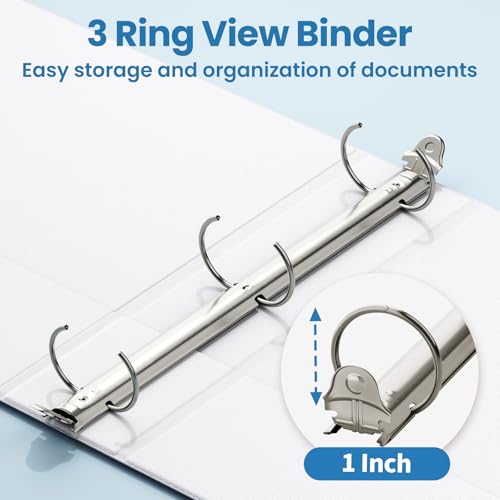 Close up of 1 inch binder rings