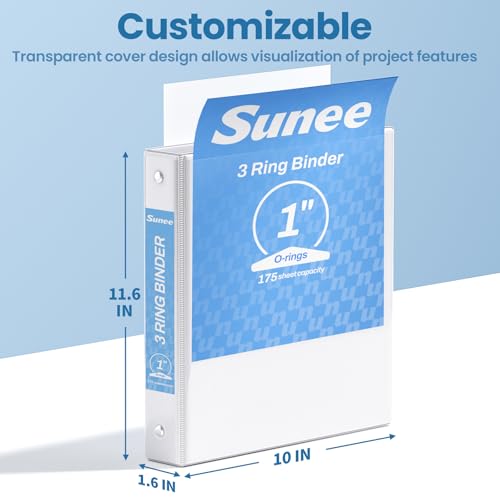 Bulk pack of SUNEE 1 inch binders