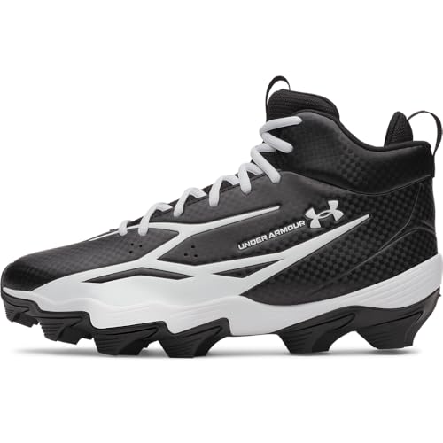 Under Armour Men's Spotlight Hammer Football Cleats Wide 001 Black 11 side view