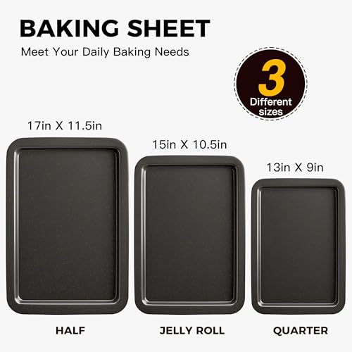 Close up of HONGBAKE nonstick baking pan surface