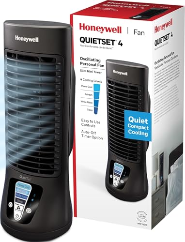 Honeywell QuietSet HTF210B black table fan